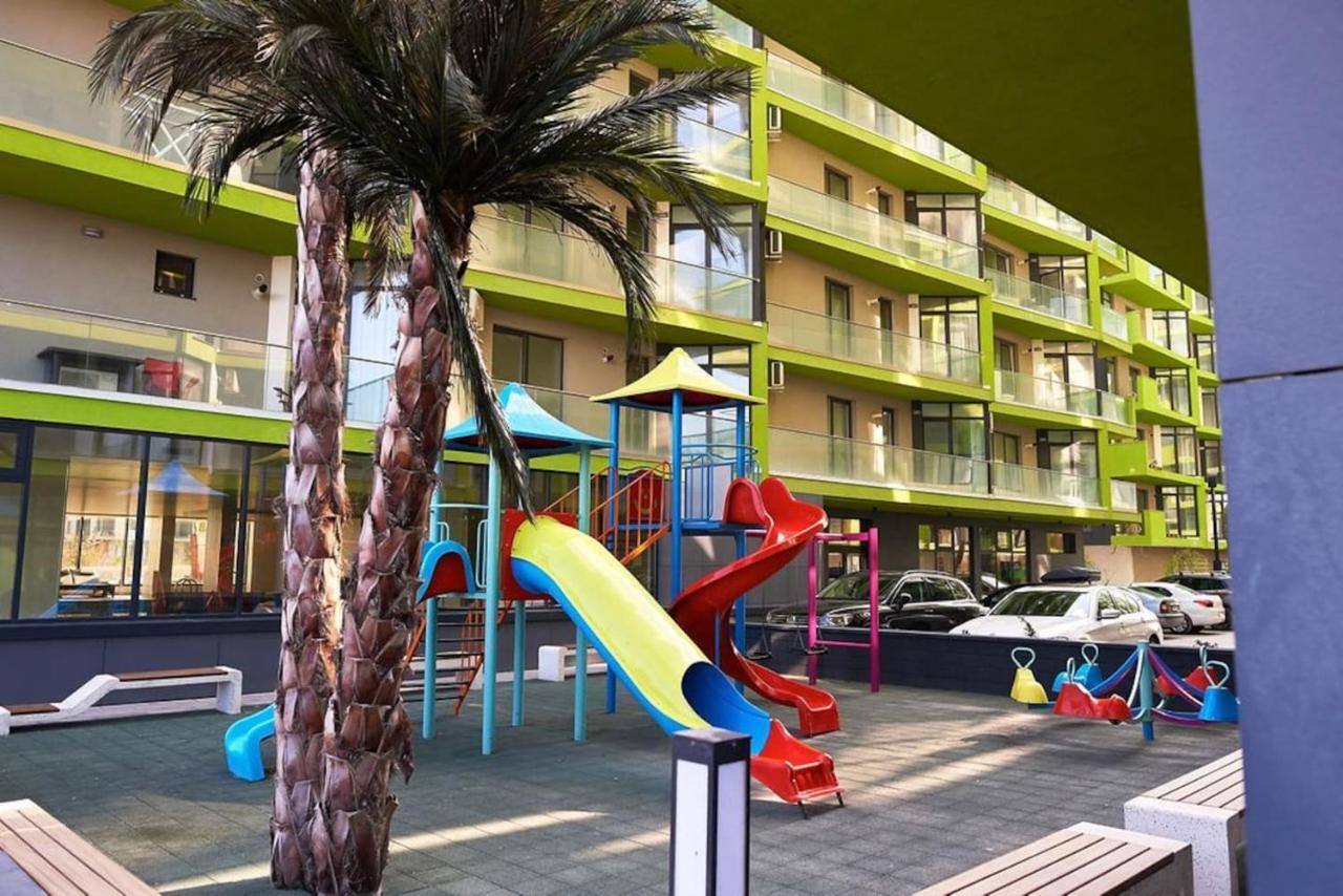 Blue Apartment In Spa N Pool Beach Resort Năvodari Exterior foto